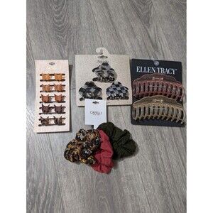 Hair Accessories Bundle Claw Clips Scrunchies Butterfly Clips NWT